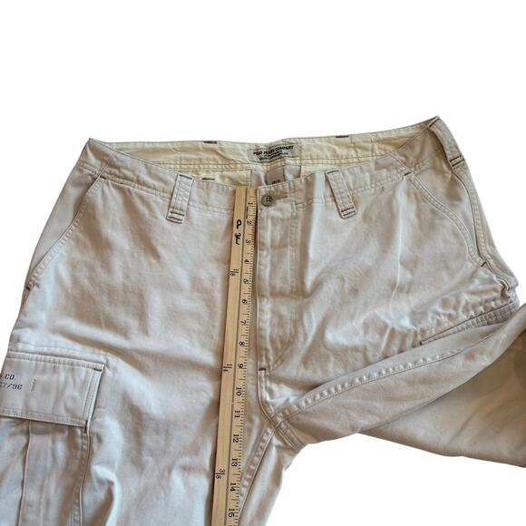 Vtg Ralph Lauren Polo Jeans Co Cargo Pants Mens 38x30 Beige Military Paratrooper - Picture 9 of 12